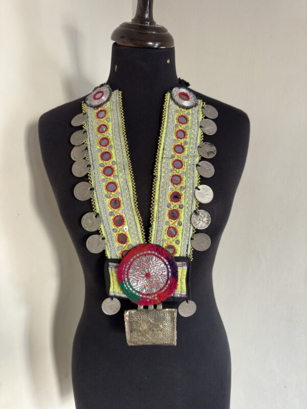 Vintage embroidery necklace