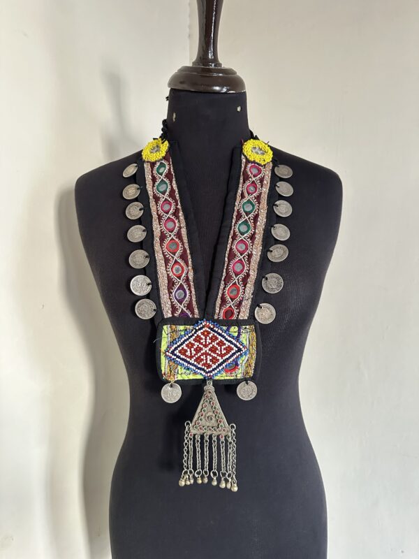 Vintage embroidery necklace