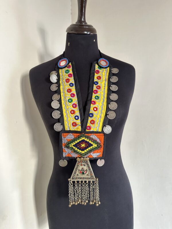 Vintage embroidery necklace