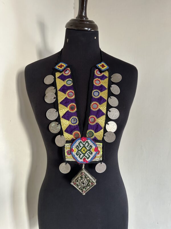 Vintage embroidery necklace