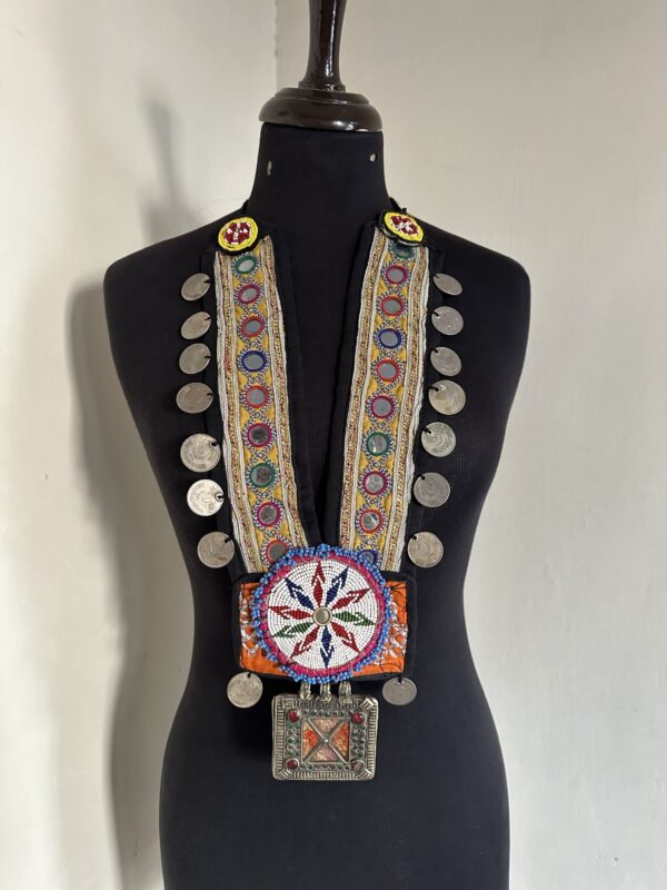 Vintage embroidery necklace