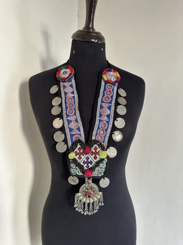 Vintage embroidery necklace