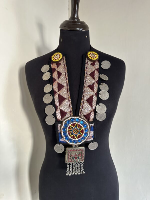 Vintage embroidery necklace