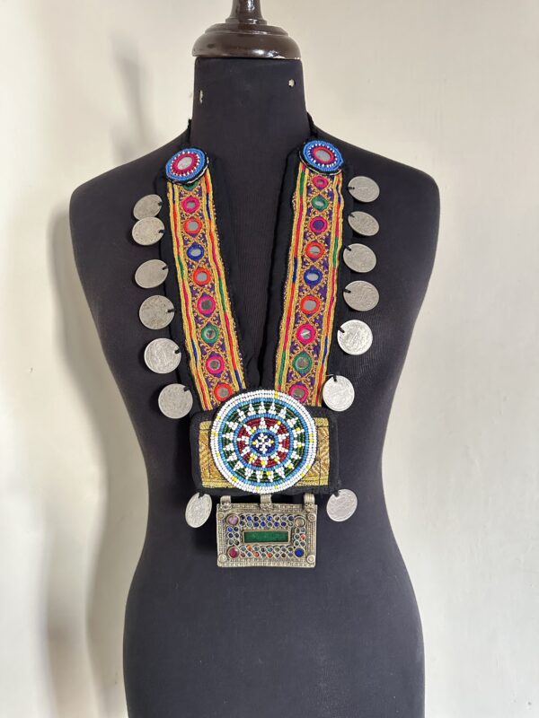 Vintage embroidery necklace