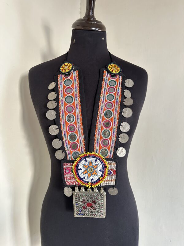 Vintage embroidery necklace
