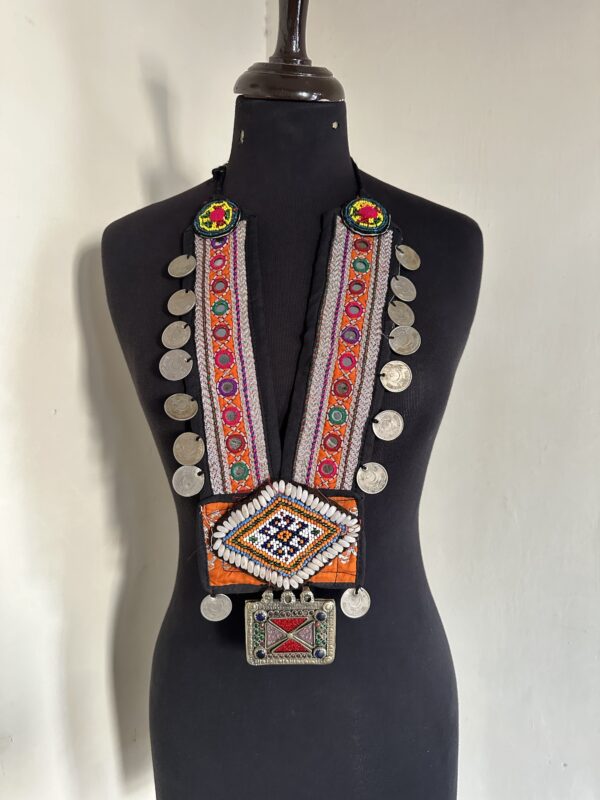 Vintage embroidery necklace