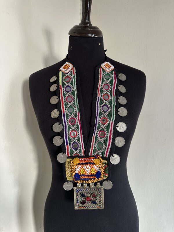 Vintage embroidery necklace