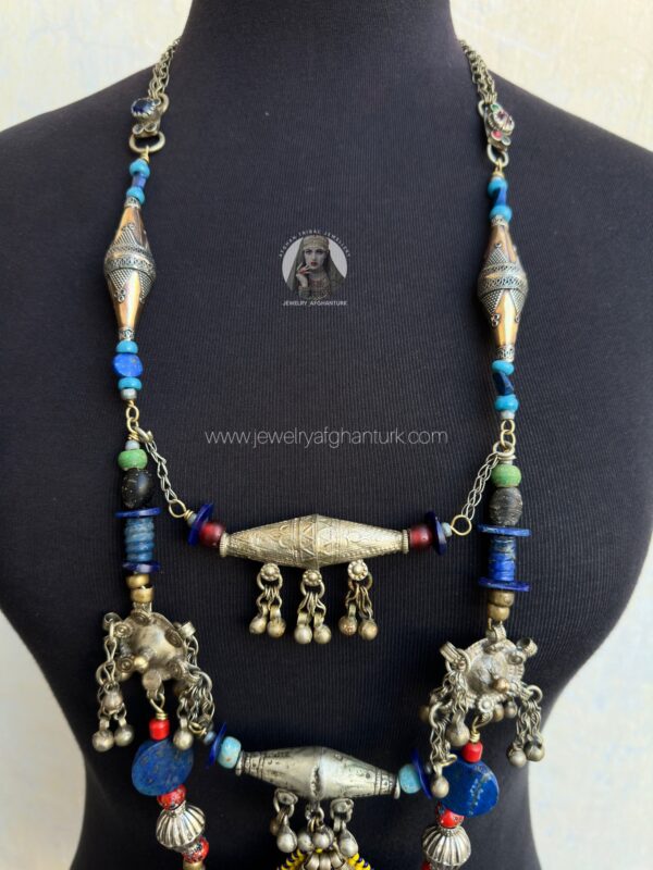 Kuchi lapis stone necklace