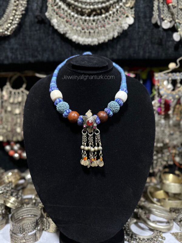 Antique bones choker
