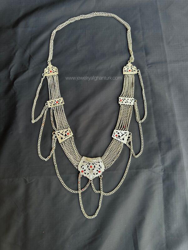 Silver polished necklace - Image 2