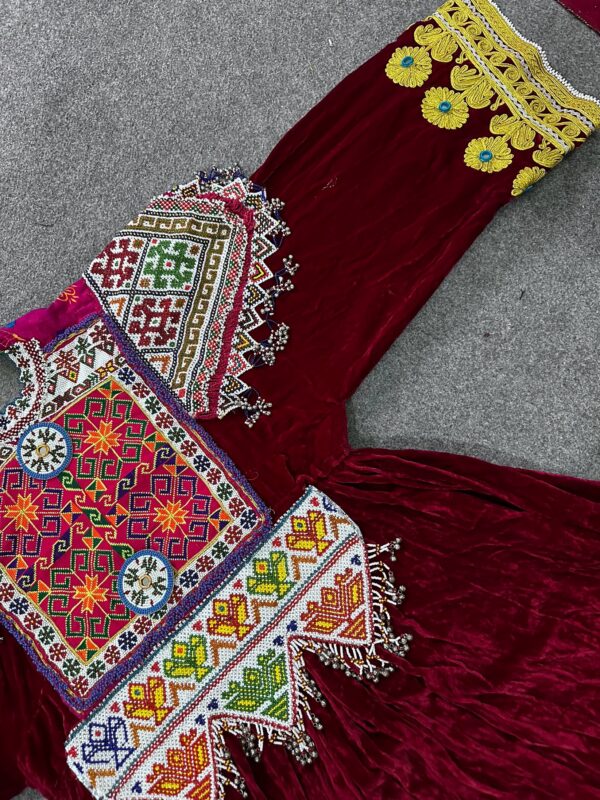 Afghan velvet dresss - Image 7