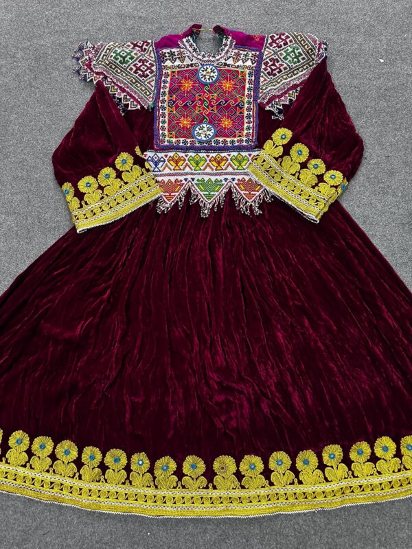 Afghan velvet dresss