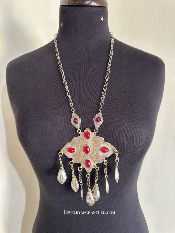 Turkmen gold plated necklace