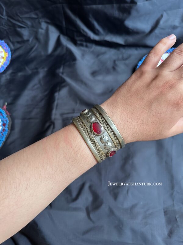 Vintage Turkmen cuffs - Image 4